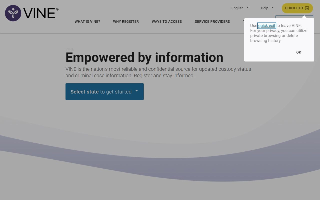 VINElink national portal for Alaska booking reports